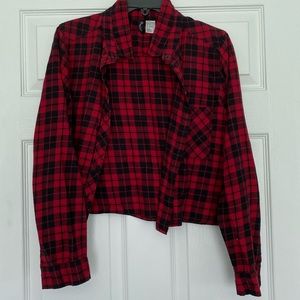 Cropped Red Flannel
